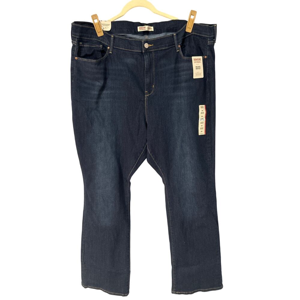 Levi Strauss Women’s Jeans‎ Dark Wash Size 24M Mid-Rise Bootcut NWT